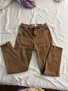 Curvy High rise Brown Denim mom Jeans